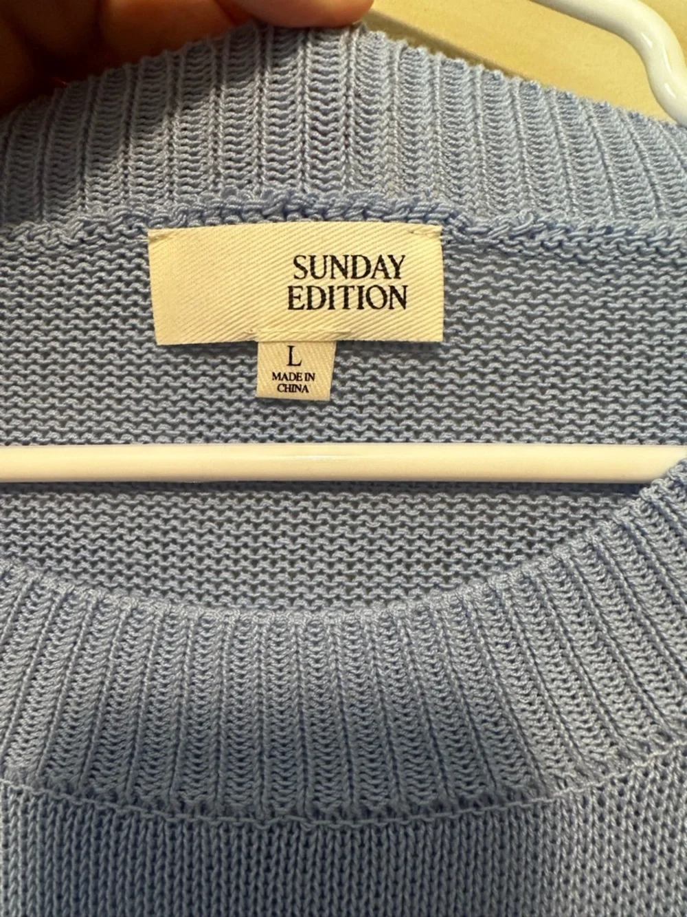 Sunday Edition Lobsters & Cocktails Sweater Blue Size L - Picture 8 of 14